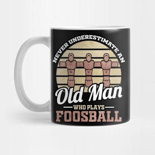 Foosball Old Man Foosball Player Mug